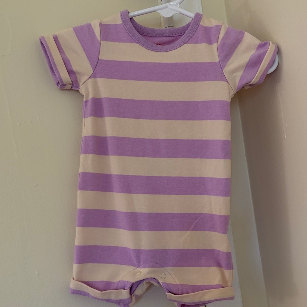 baby cat & jack striped one piece jumper